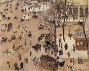 Camille Pissarro La Place du Theatre Franqais USA oil painting artist